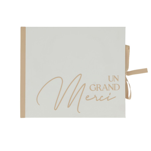 LIVRE D'OR "UN GRAND MERCI" CREME
