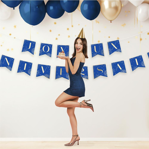 GUIRLANDE RUBAN PARTY BLEU