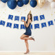 GUIRLANDE RUBAN PARTY BLEU