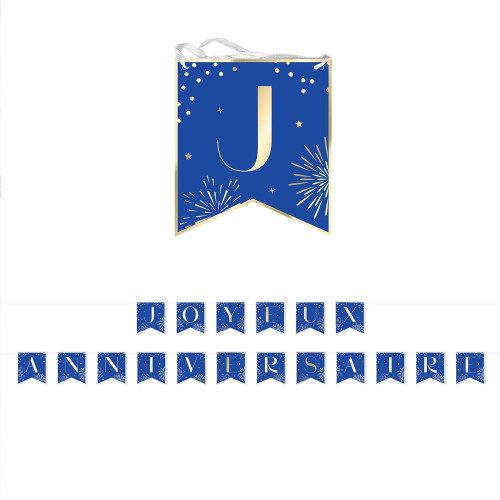 GUIRLANDE RUBAN PARTY BLEU