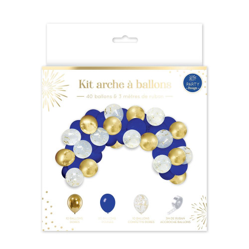 KIT ARCHE A BALLONS PARTY BLEU