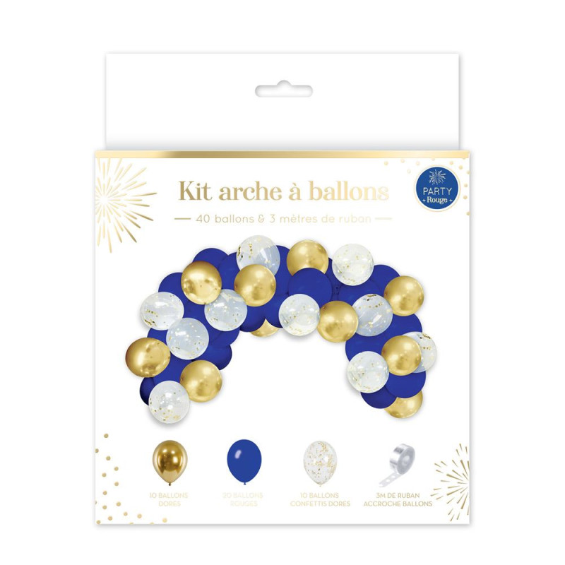 KIT ARCHE A BALLONS PARTY BLEU