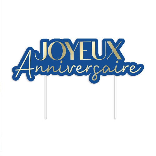 TOP GATEAU PARTY BLEU