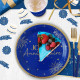 TRIO DECO TABLE PARTY BLEU