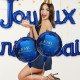 BALLON METAL PARTY BLEU