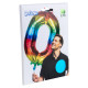 BALLON CHIFFRE 0 ARC EN CIEL 86CM