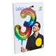 BALLON CHIFFRE 3 ARC EN CIEL 86CM