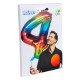 BALLON CHIFFRE 4 ARC EN CIEL 86CM