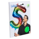 BALLON CHIFFRE 5 ARC EN CIEL 86CM