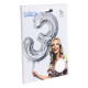 BALLON CHIFFRE 3 ARGENT 86CM
