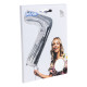BALLON CHIFFRE 7 ARGENT 86CM