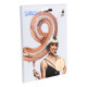 BALLON CHIFFRE 9 OR ROSE 86CM