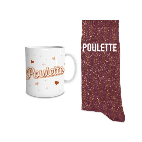 COFFRET MUG/CHAUSSETTES PAILLETTE