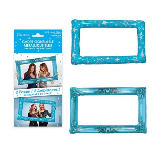 CADRE GONFLABLE METALLIQUE BLEU