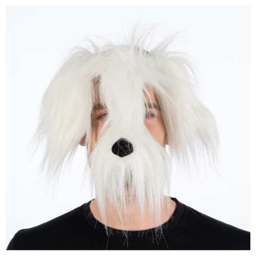 MASQUE CHIEN BLANC