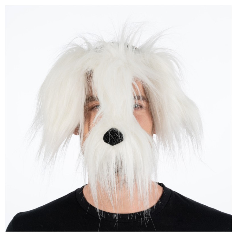MASQUE CHIEN BLANC