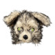 DEMI MASQUE PELUCHE LOUP