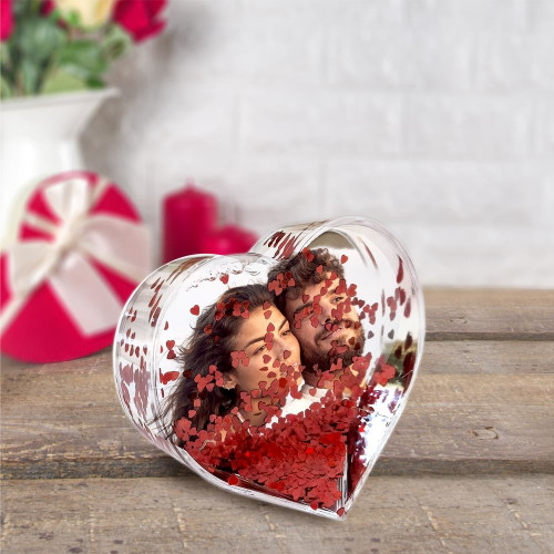 BOULE COEUR A PAILLETTES ST VALENTIN