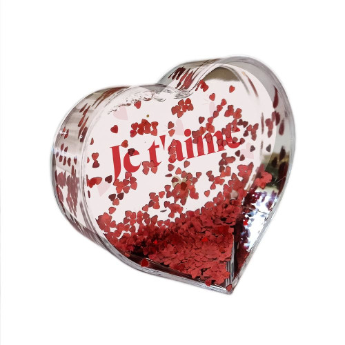 BOULE COEUR A PAILLETTES ST VALENTIN