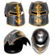 CASQUE MEDIEVAL AVEC VISIERE TAILLE ENFANT