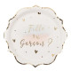 8 ASSIETTES GENDER REVEAL 23CM