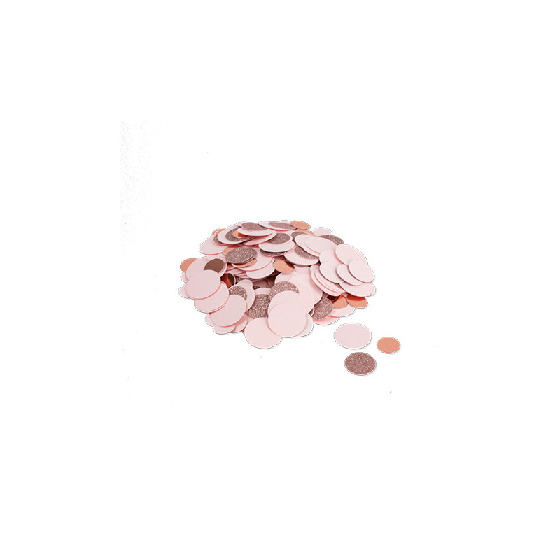 CONFETTIS PAPIER ROSE GOLD