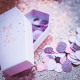CONFETTIS PAPIER ROSE GOLD