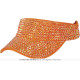 VISIÈRE AVEC STRASS ORANGE