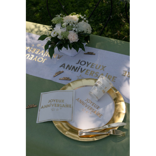 10 ASSIETTES STAR DU JOUR OR