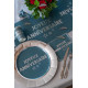 10 ASSIETTES STAR DU JOUR BLEU CANARD