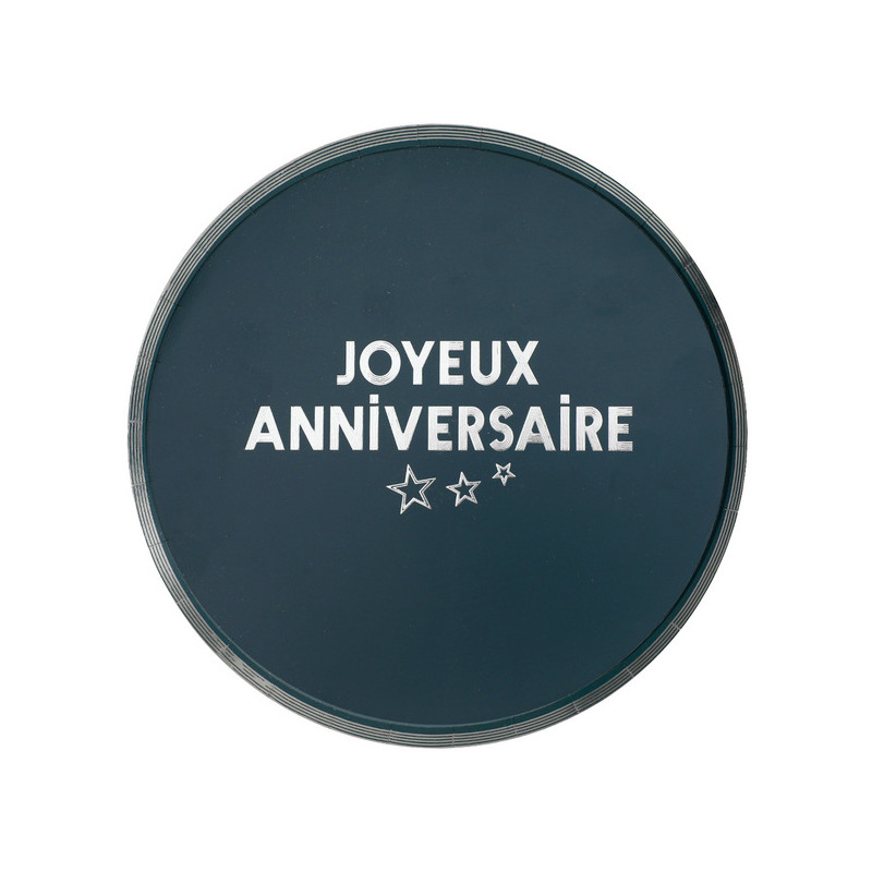 10 ASSIETTES STAR DU JOUR BLEU CANARD