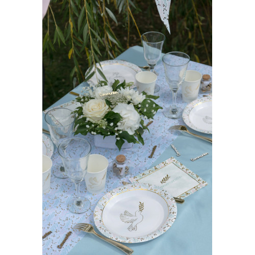 20 SERVIETTES COMMUNION MULTICOLORE