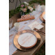 10 ASSIETTES STAR DU JOUR BLANC/ROSE GOLD
