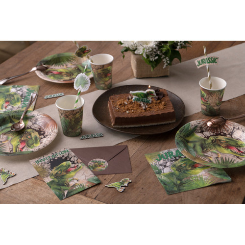 6 CARTES INVITATION DINOSAURE