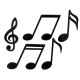DECO A PARSMER MUSIQUE NOIR