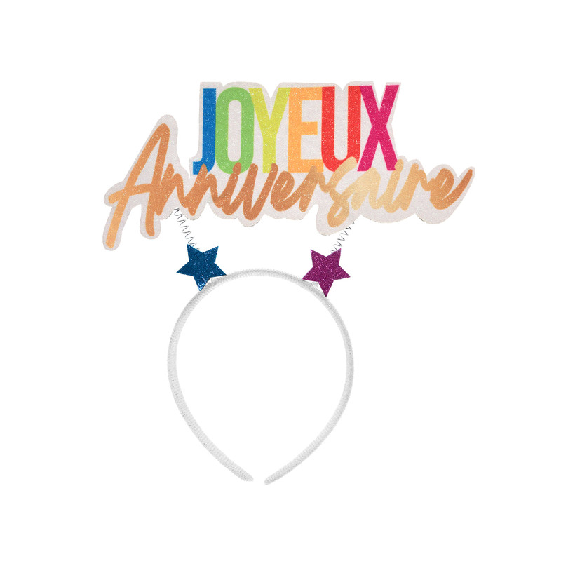 SERRE TETE ANNIVERSAIRE FESTICOLOR