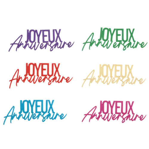 DECO A PARSEMER JOYEUX ANNIVERSAIRE