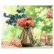 TETE HORTENSIA ROSE POUDRE