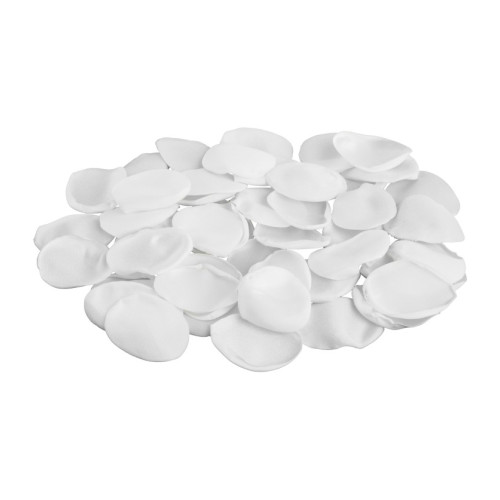 SACHET 50 PETALES ROSE SATIN BLANC