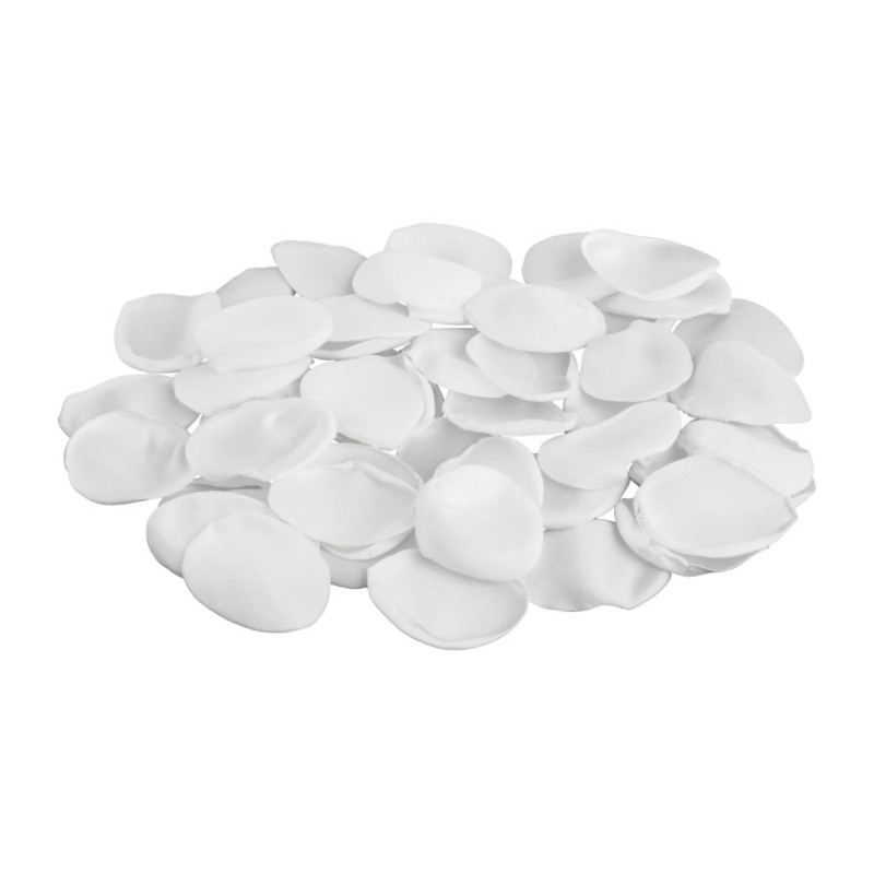 SACHET 50 PETALES ROSE SATIN BLANC