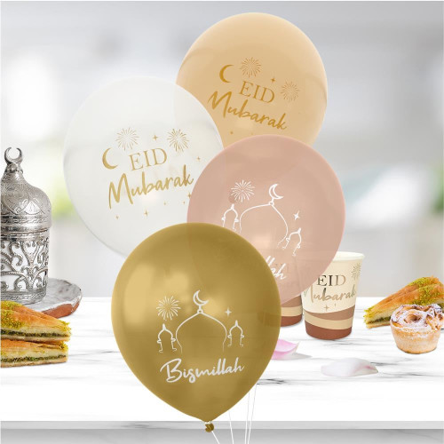 8 BALLONS EID MUBARAK