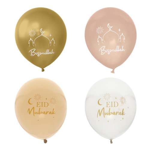 8 BALLONS EID MUBARAK