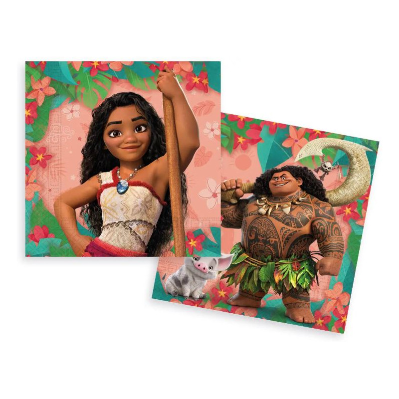 20 SERVIETTES VAIANA 2