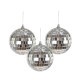 BOULE A FACETTES DIAM 8CM X3