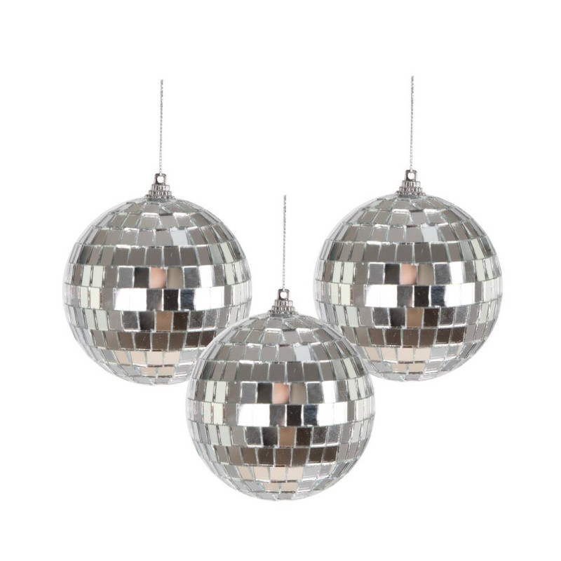 BOULE A FACETTES DIAM 8CM X3