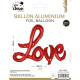 BALLON ALU LOVE ROUGE
