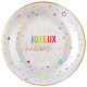 6 ASSIETTES ANNIVERSAIRE FESTICOLOR