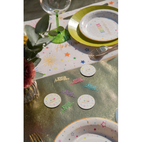 DECO A PARSEMER ANNIV FESTICOLORE