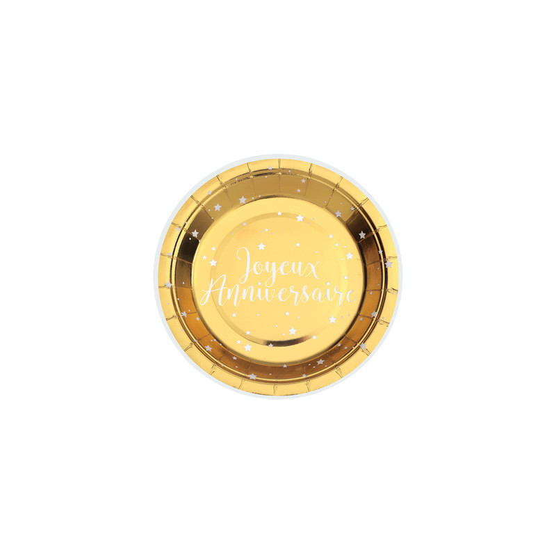 10 PETITES ASSIETTES J.ANNIVERSAIRE