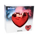 BOULE DISCO COEUR ROUGE 19 CM